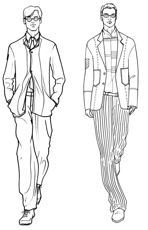 Outline Male Fashion Template